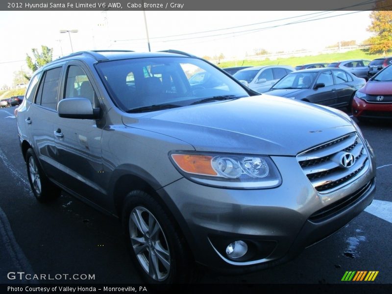 Cabo Bronze / Gray 2012 Hyundai Santa Fe Limited V6 AWD