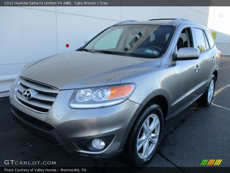 Cabo Bronze / Gray 2012 Hyundai Santa Fe Limited V6 AWD