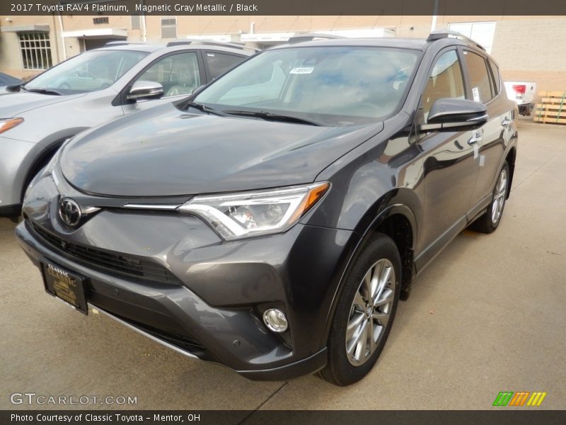 Magnetic Gray Metallic / Black 2017 Toyota RAV4 Platinum