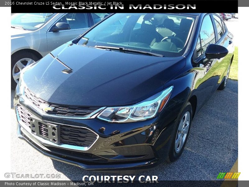 Mosaic Black Metallic / Jet Black 2016 Chevrolet Cruze LS Sedan