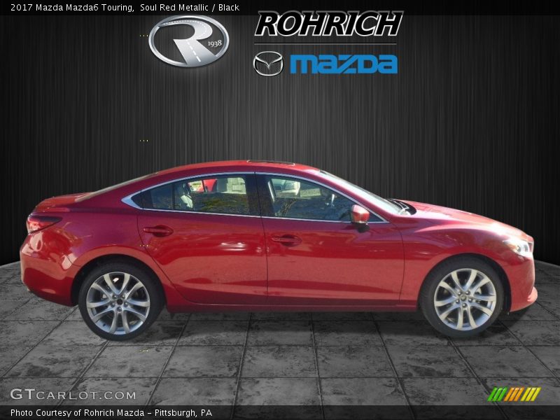 Soul Red Metallic / Black 2017 Mazda Mazda6 Touring