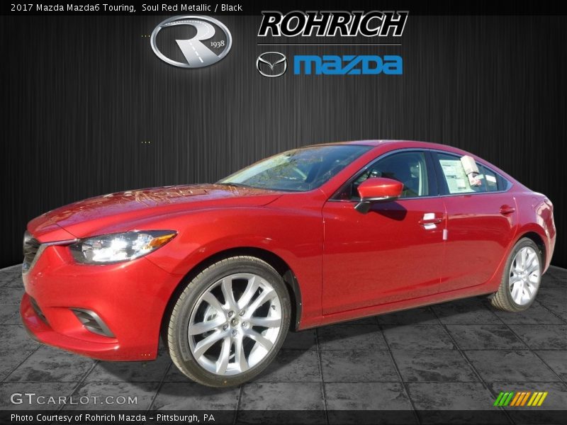 Soul Red Metallic / Black 2017 Mazda Mazda6 Touring