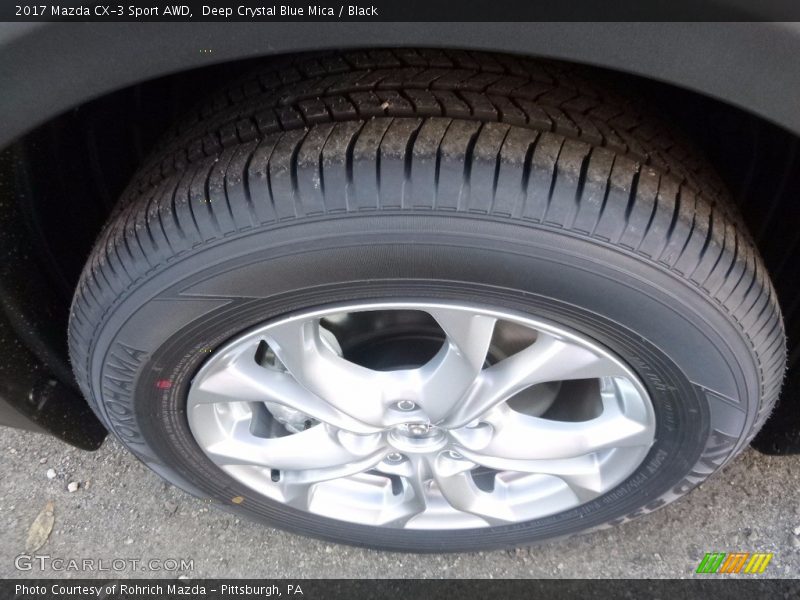 Deep Crystal Blue Mica / Black 2017 Mazda CX-3 Sport AWD