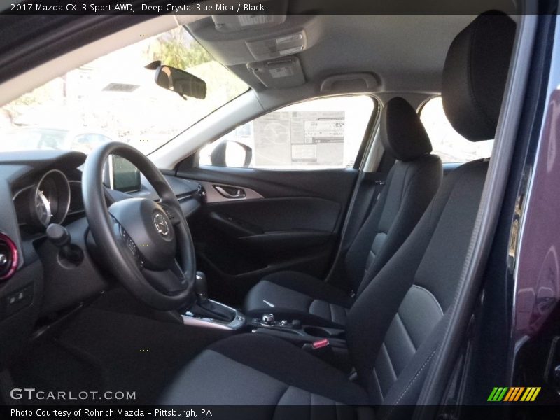 Deep Crystal Blue Mica / Black 2017 Mazda CX-3 Sport AWD