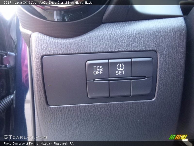 Deep Crystal Blue Mica / Black 2017 Mazda CX-3 Sport AWD