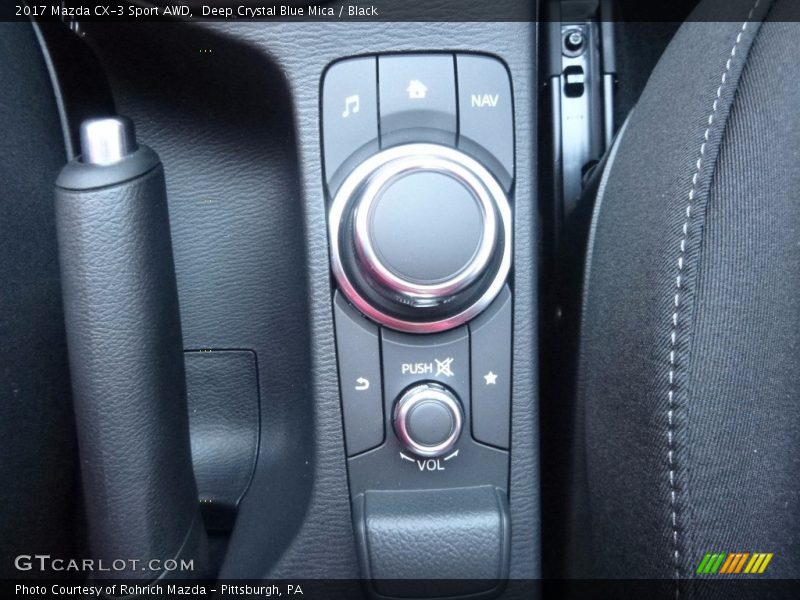 Deep Crystal Blue Mica / Black 2017 Mazda CX-3 Sport AWD