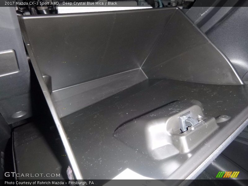 Deep Crystal Blue Mica / Black 2017 Mazda CX-3 Sport AWD