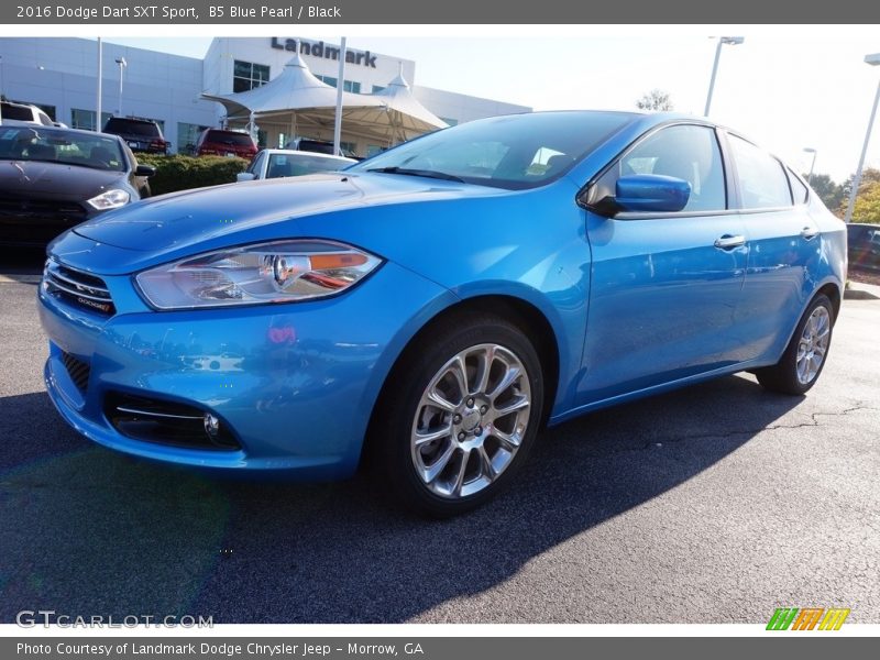 B5 Blue Pearl / Black 2016 Dodge Dart SXT Sport