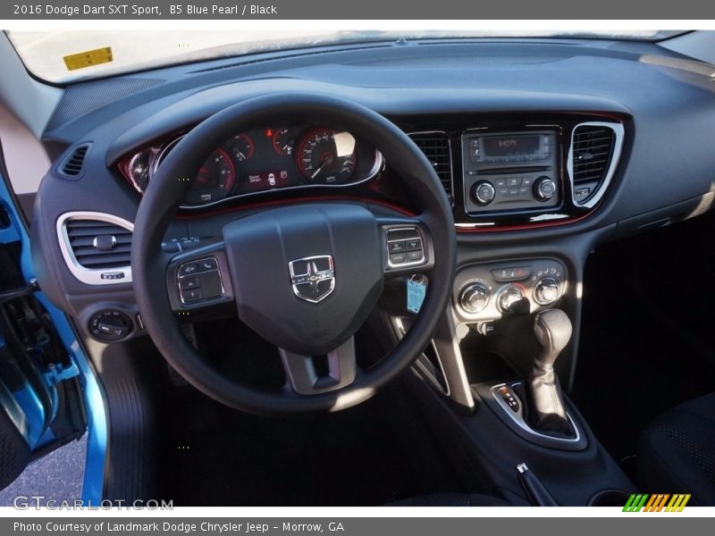 B5 Blue Pearl / Black 2016 Dodge Dart SXT Sport