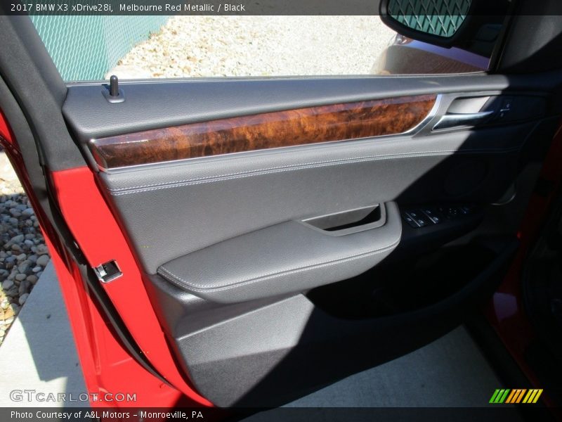 Melbourne Red Metallic / Black 2017 BMW X3 xDrive28i