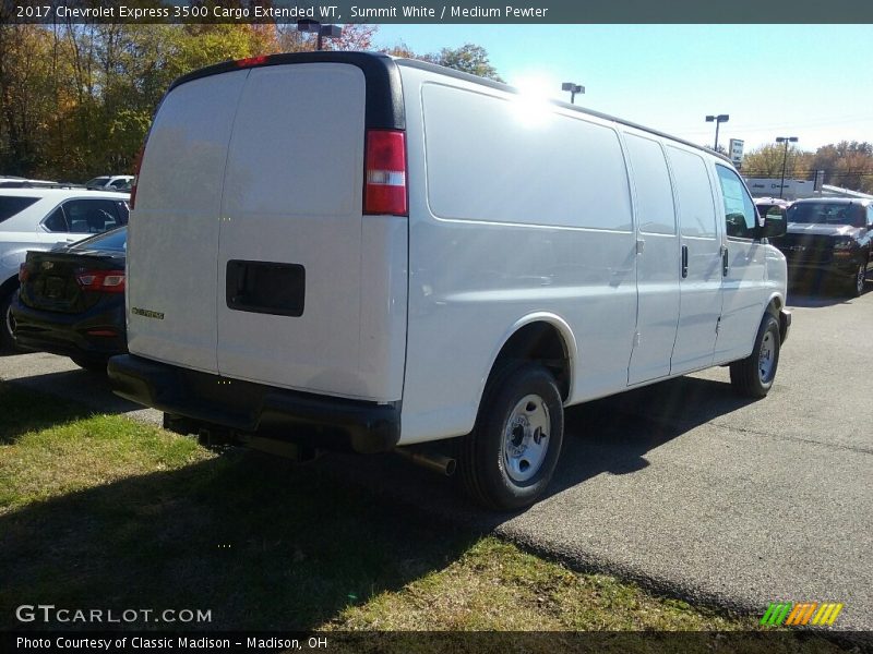 Summit White / Medium Pewter 2017 Chevrolet Express 3500 Cargo Extended WT