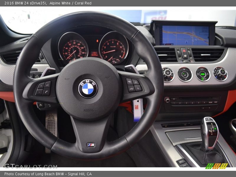 Alpine White / Coral Red 2016 BMW Z4 sDrive35i