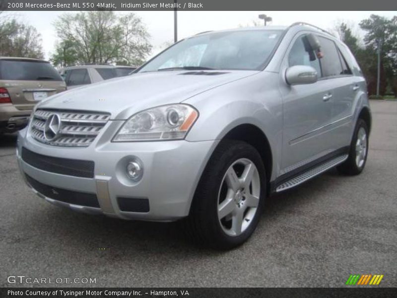 Iridium Silver Metallic / Black 2008 Mercedes-Benz ML 550 4Matic