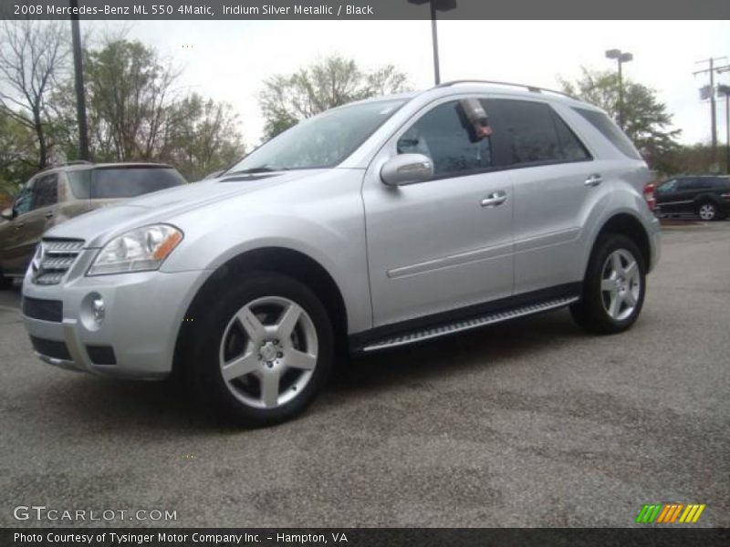 Iridium Silver Metallic / Black 2008 Mercedes-Benz ML 550 4Matic