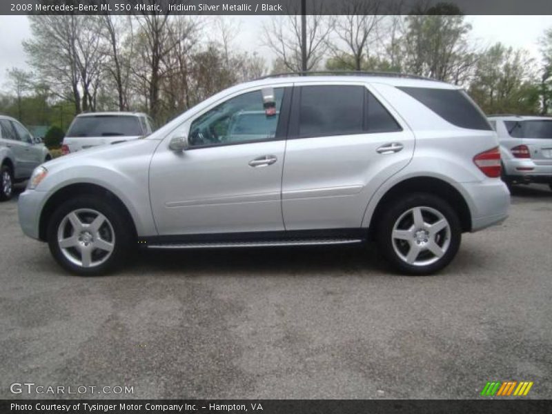 Iridium Silver Metallic / Black 2008 Mercedes-Benz ML 550 4Matic