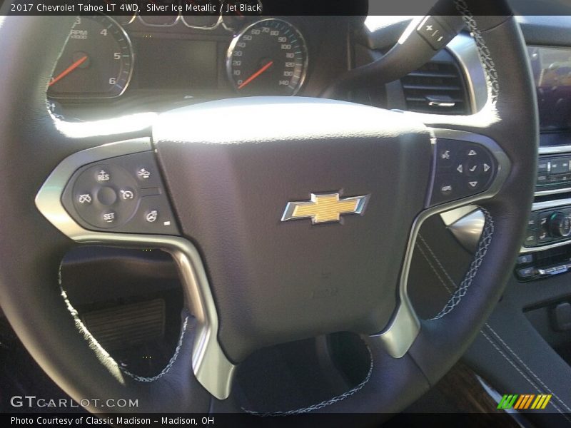 Silver Ice Metallic / Jet Black 2017 Chevrolet Tahoe LT 4WD