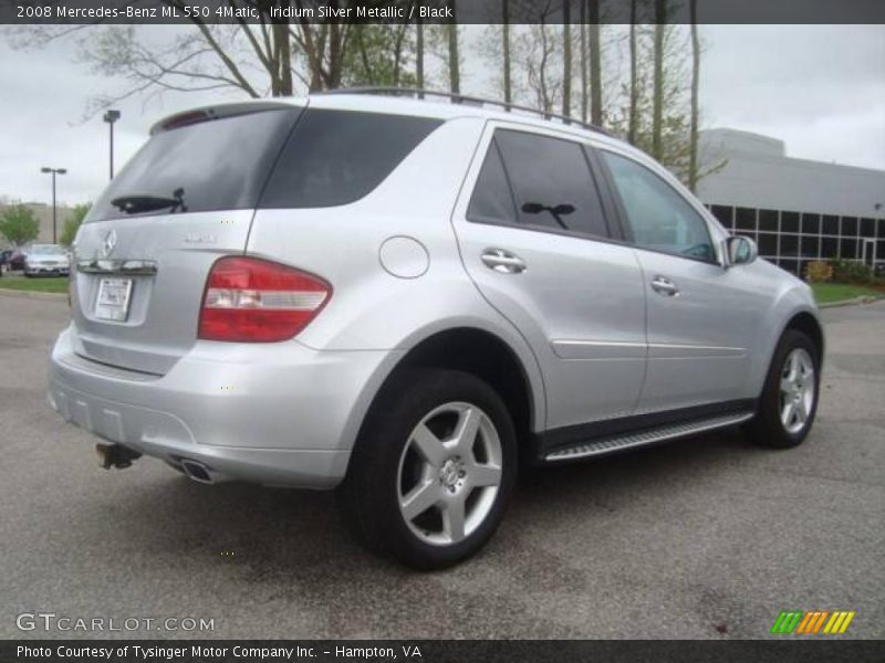 Iridium Silver Metallic / Black 2008 Mercedes-Benz ML 550 4Matic