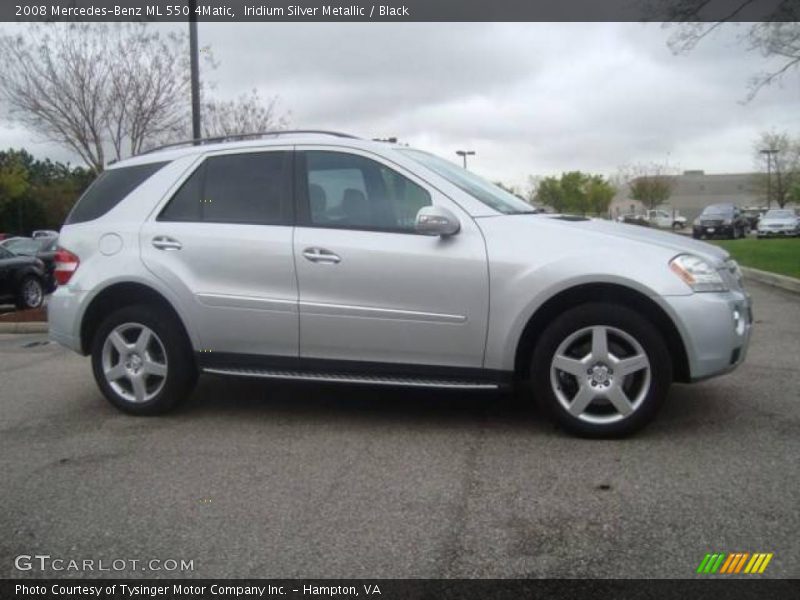 Iridium Silver Metallic / Black 2008 Mercedes-Benz ML 550 4Matic