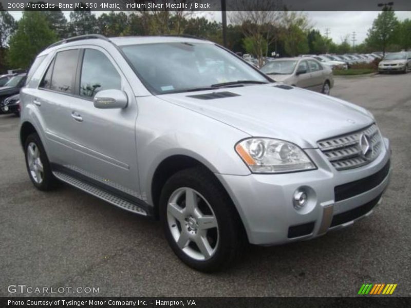 Iridium Silver Metallic / Black 2008 Mercedes-Benz ML 550 4Matic