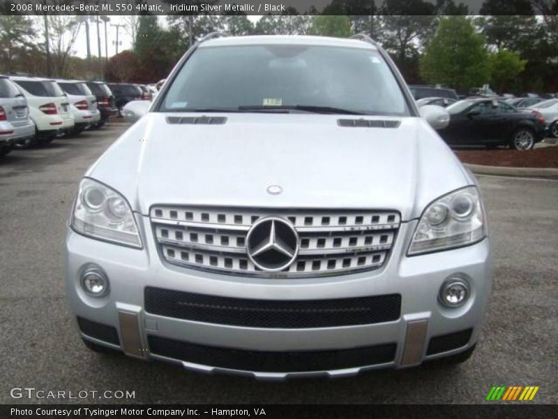 Iridium Silver Metallic / Black 2008 Mercedes-Benz ML 550 4Matic