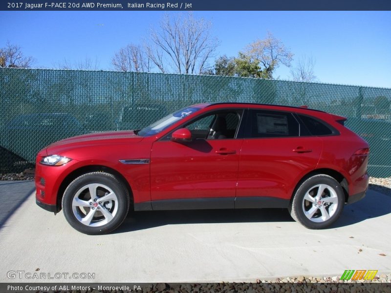 Italian Racing Red / Jet 2017 Jaguar F-PACE 20d AWD Premium