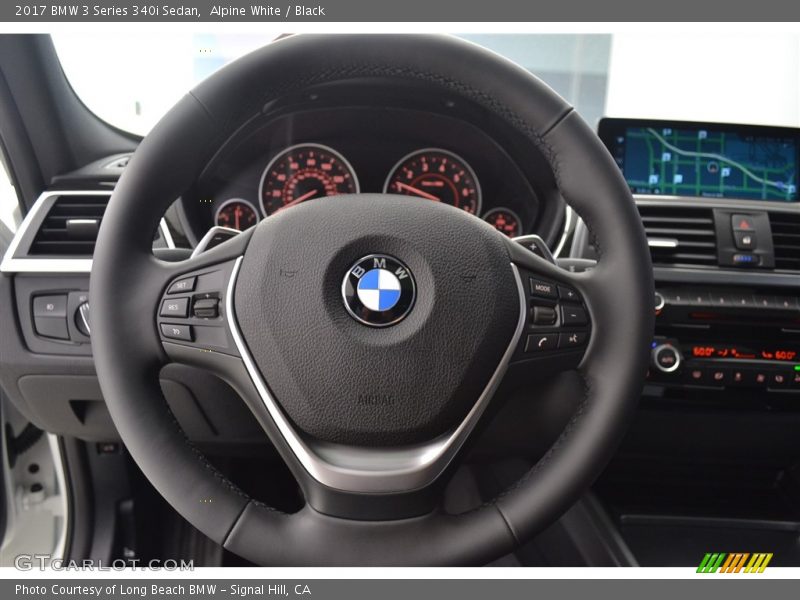 Alpine White / Black 2017 BMW 3 Series 340i Sedan