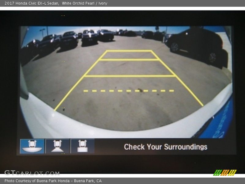 White Orchid Pearl / Ivory 2017 Honda Civic EX-L Sedan