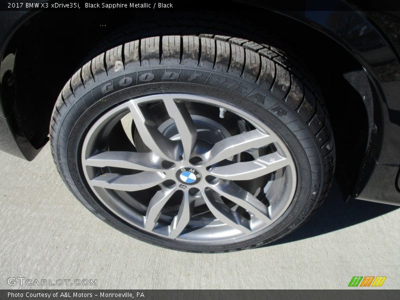 Black Sapphire Metallic / Black 2017 BMW X3 xDrive35i