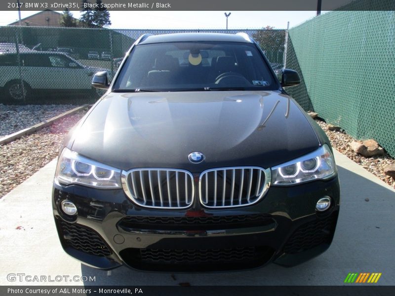 Black Sapphire Metallic / Black 2017 BMW X3 xDrive35i