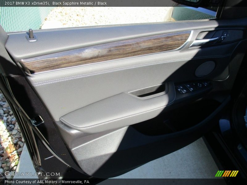 Black Sapphire Metallic / Black 2017 BMW X3 xDrive35i
