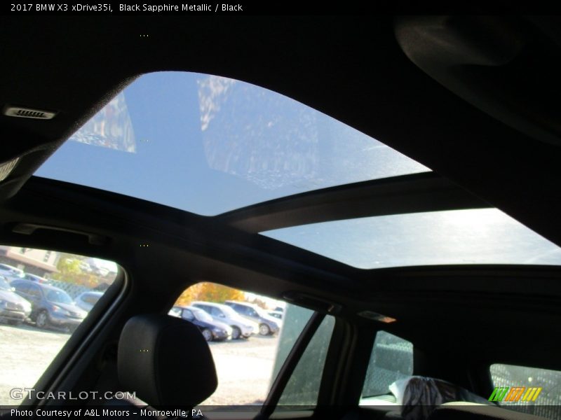 Black Sapphire Metallic / Black 2017 BMW X3 xDrive35i