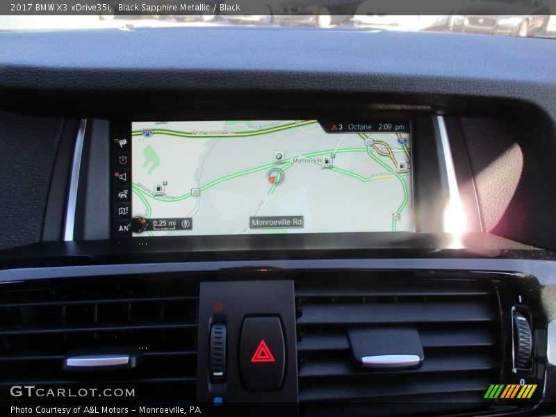 Black Sapphire Metallic / Black 2017 BMW X3 xDrive35i