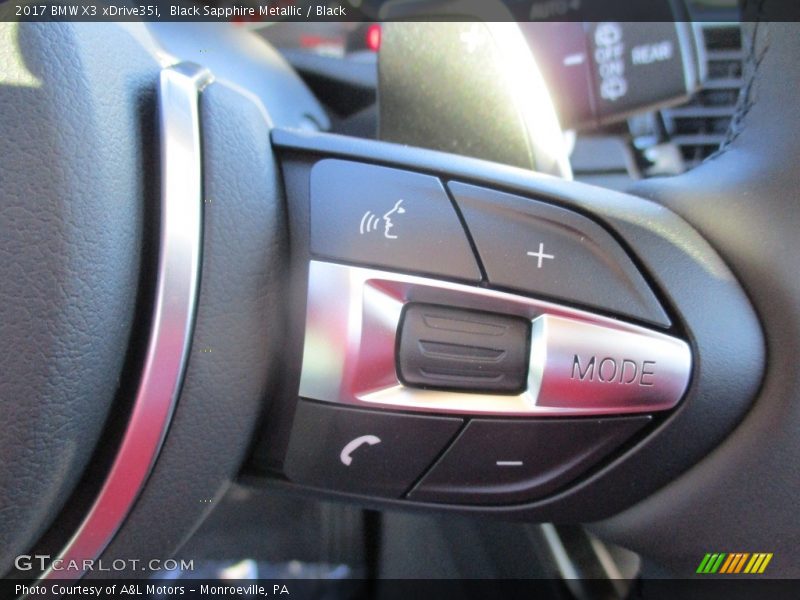 Black Sapphire Metallic / Black 2017 BMW X3 xDrive35i