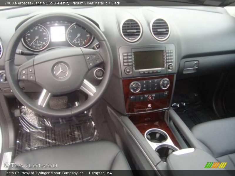 Iridium Silver Metallic / Black 2008 Mercedes-Benz ML 550 4Matic