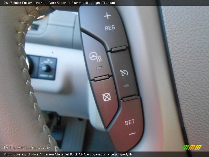 Dark Sapphire Blue Metallic / Light Titanium 2017 Buick Enclave Leather