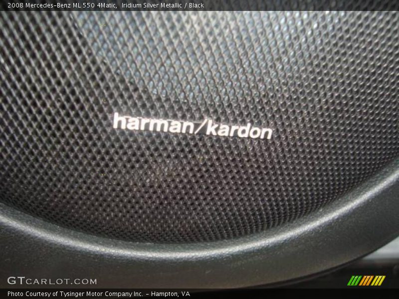 Iridium Silver Metallic / Black 2008 Mercedes-Benz ML 550 4Matic