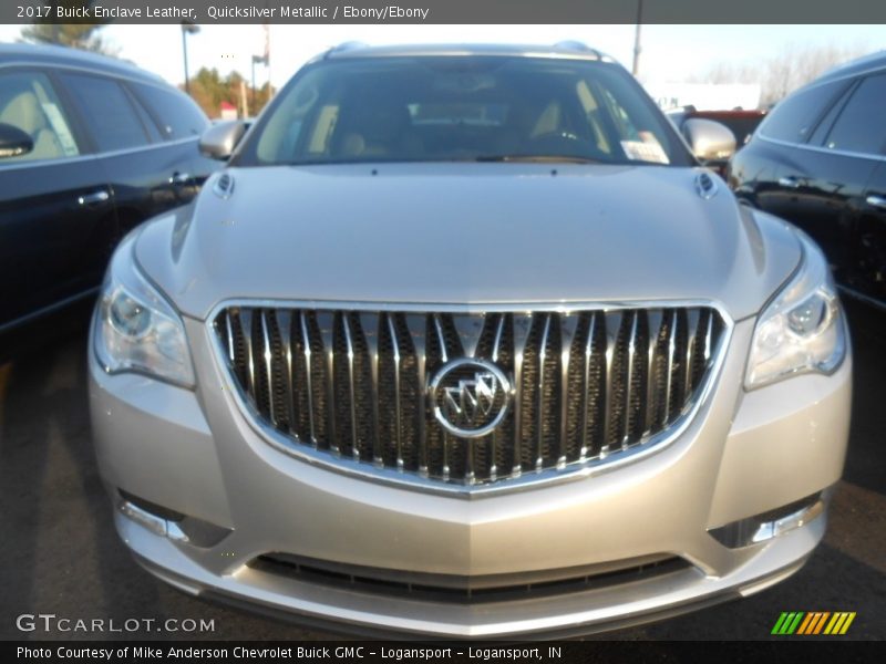 Quicksilver Metallic / Ebony/Ebony 2017 Buick Enclave Leather