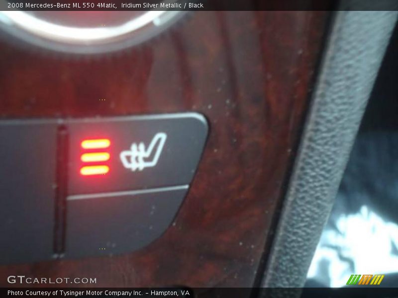 Iridium Silver Metallic / Black 2008 Mercedes-Benz ML 550 4Matic