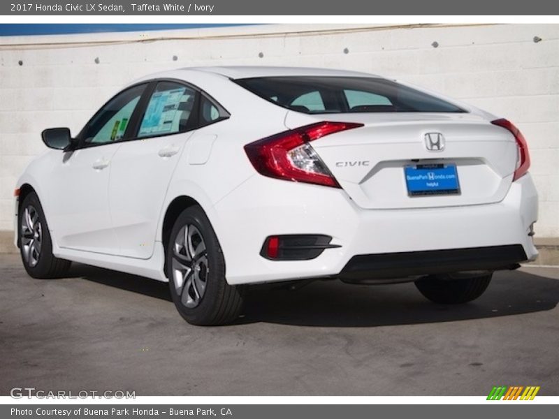 Taffeta White / Ivory 2017 Honda Civic LX Sedan