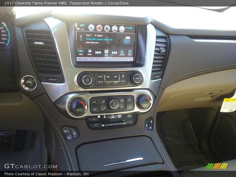 Pepperdust Metallic / Cocoa/Dune 2017 Chevrolet Tahoe Premier 4WD