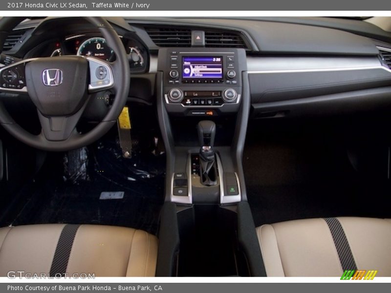 Taffeta White / Ivory 2017 Honda Civic LX Sedan