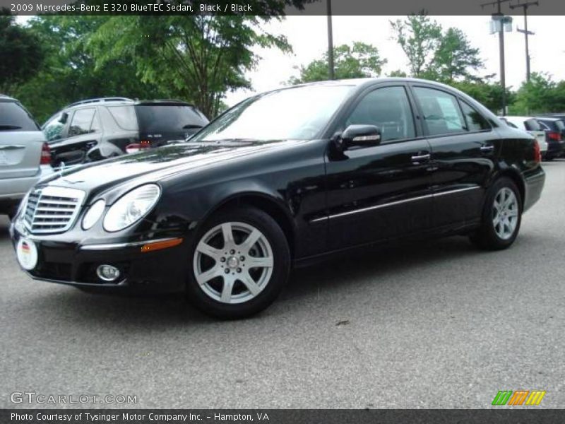 Black / Black 2009 Mercedes-Benz E 320 BlueTEC Sedan