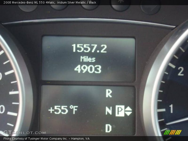 Iridium Silver Metallic / Black 2008 Mercedes-Benz ML 550 4Matic