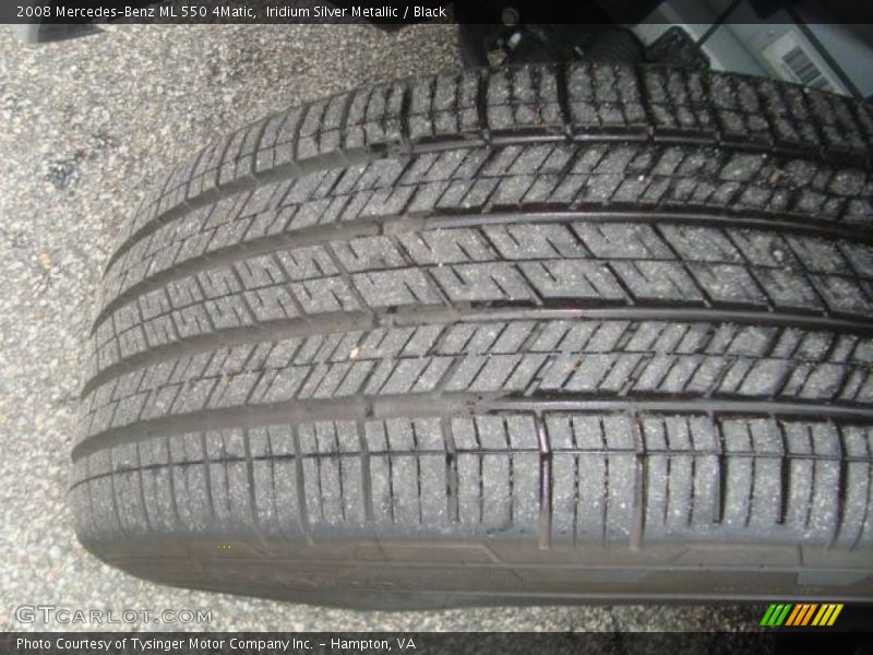 Iridium Silver Metallic / Black 2008 Mercedes-Benz ML 550 4Matic