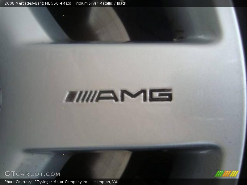 Iridium Silver Metallic / Black 2008 Mercedes-Benz ML 550 4Matic