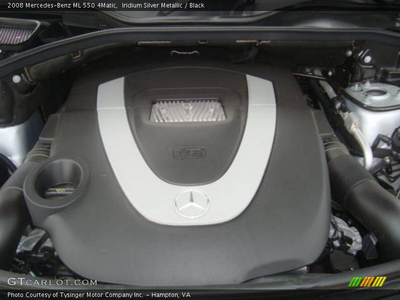 Iridium Silver Metallic / Black 2008 Mercedes-Benz ML 550 4Matic