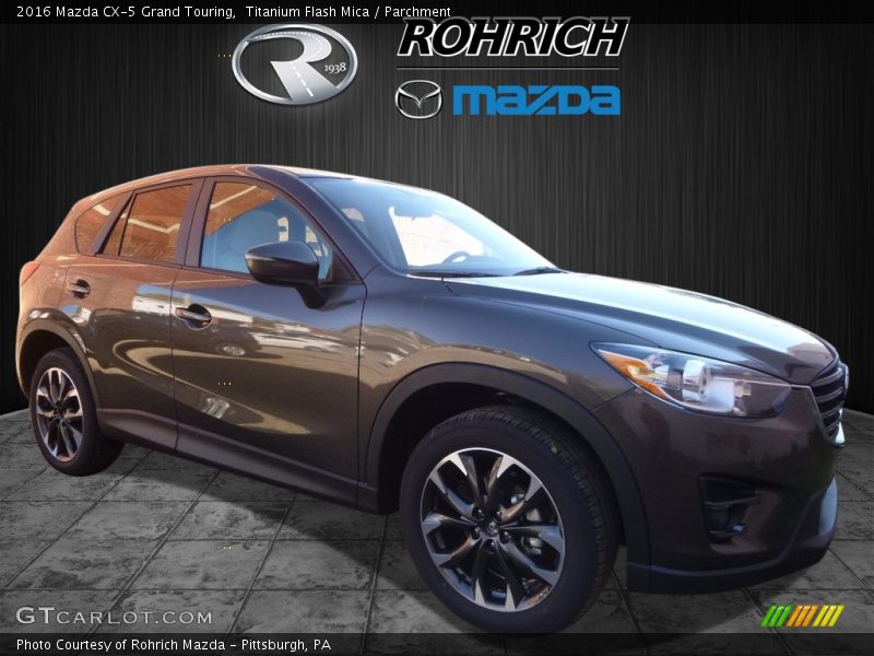 Titanium Flash Mica / Parchment 2016 Mazda CX-5 Grand Touring