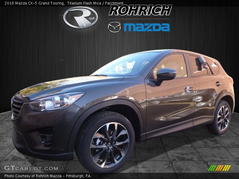 Titanium Flash Mica / Parchment 2016 Mazda CX-5 Grand Touring