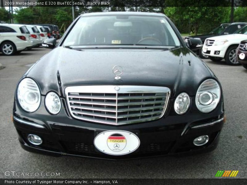 Black / Black 2009 Mercedes-Benz E 320 BlueTEC Sedan