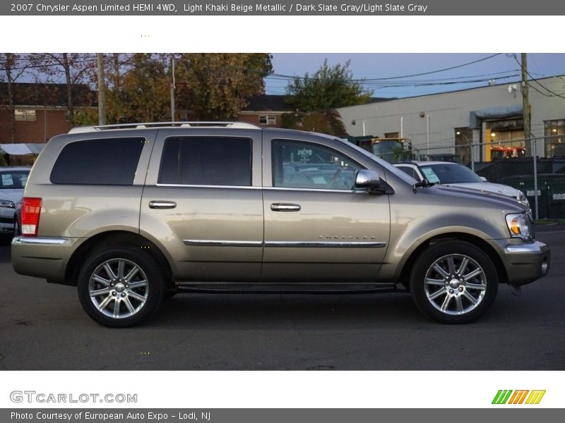 Light Khaki Beige Metallic / Dark Slate Gray/Light Slate Gray 2007 Chrysler Aspen Limited HEMI 4WD